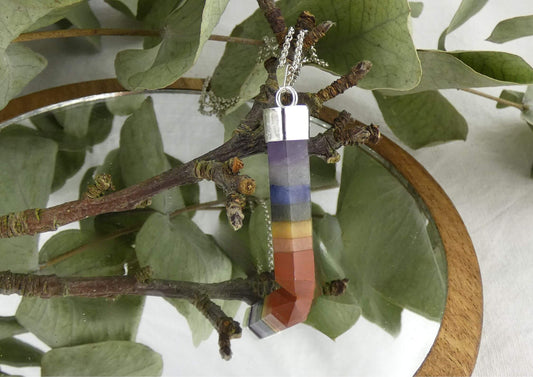 Chakra-Kette aus Edelsteinen & 925 Silber – Harmonie für alle 7 Chakren