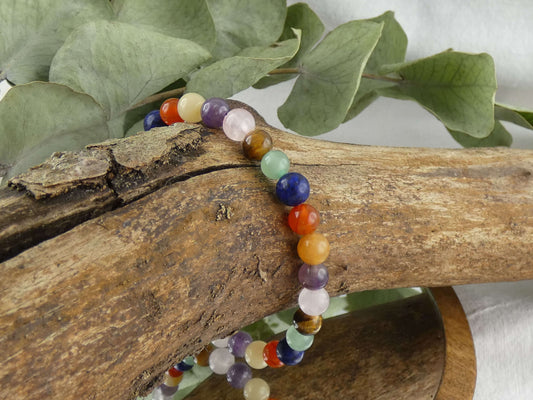 Chakra-Armband | Handgemachter Schmuck mit echten Edelsteinen | Harmonie von Körper, Geist & Seele