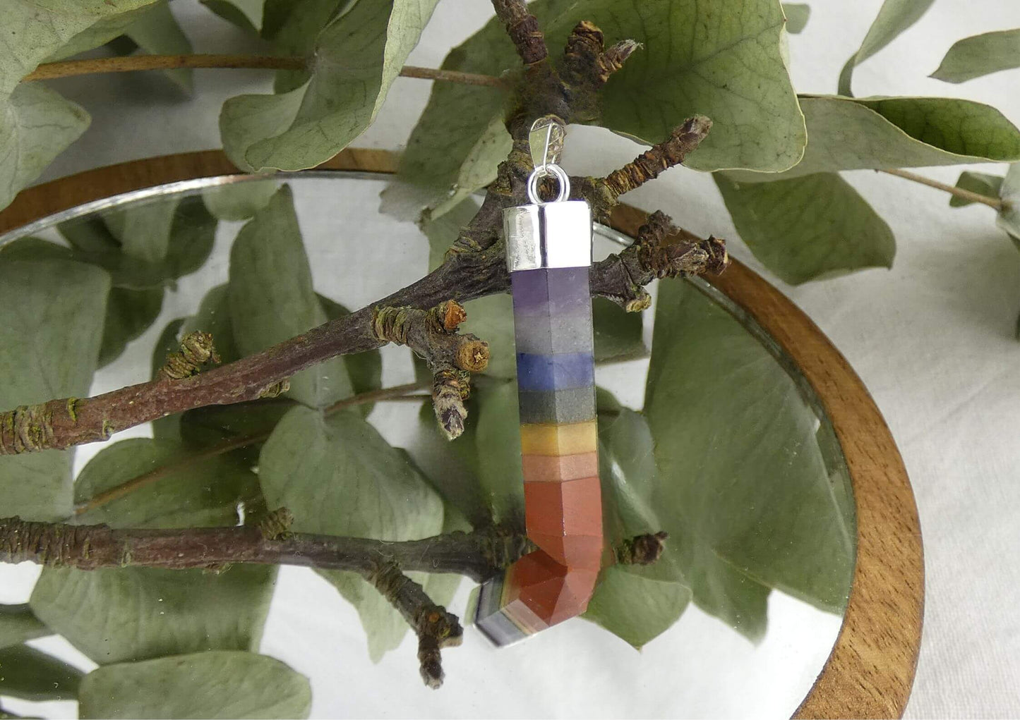 Chakra-Kette aus Edelsteinen & 925 Silber – Harmonie für alle 7 Chakren