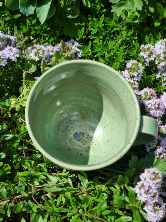 Fliegendes Schweinchen- handgefertigte Keramiktasse aus Aschaffenburg