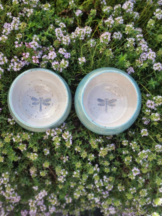 Handgefertigte Keramiktasse für Kakaorituale, Zeremonien & Meditation – mit spirituellem Design, ideal für achtsame Rituale