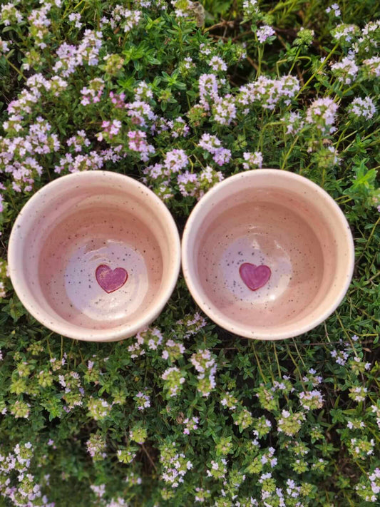 Handgefertigte Keramiktasse für Kakaorituale, Zeremonien & Meditation – mit spirituellem Design, ideal für achtsame Rituale