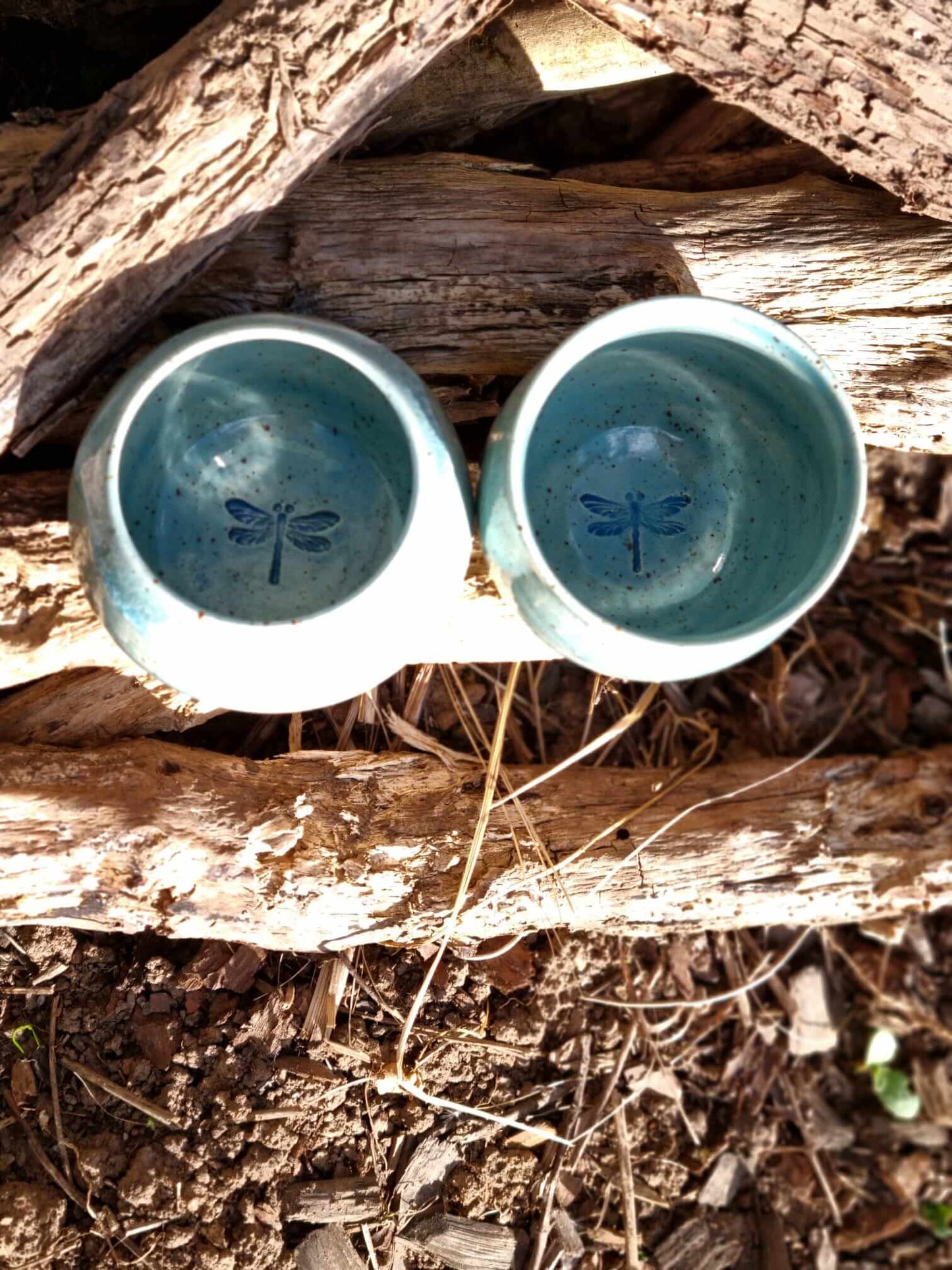 Handgefertigte Keramiktasse für Kakaorituale, Zeremonien & Meditation – mit spirituellem Design, ideal für achtsame Rituale