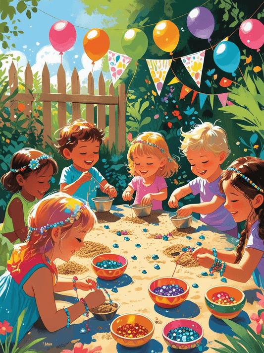 Perlenparty – Dein kreativer Kindergeburtstag mit funkelnden Edelsteinen! ✨
