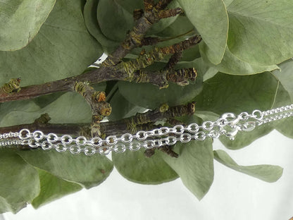 Kette Cabochon Onyx | Handgemachter Schmuck aus 925 Silber | Für Schutz & Erdung