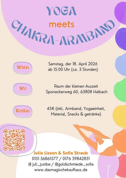 Yoga meets Chakraarmband ✨ Dein magischer Abend ✨